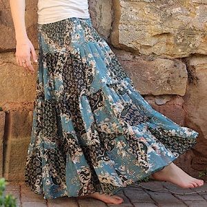 NWOT Amazing Handmade In Spain Bohemian Gypsy Maxi Skirt 💖